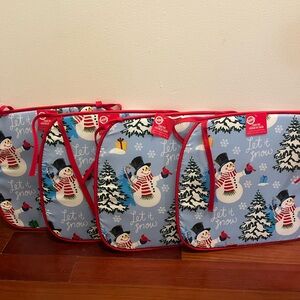 Snowman Print chair cushions